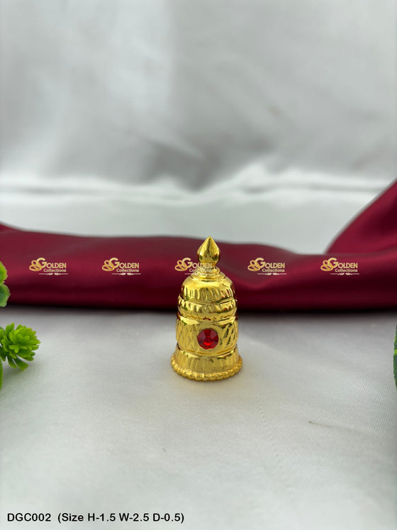 Deity Round Gold Plated Crown DGC002 deity crown image 1
