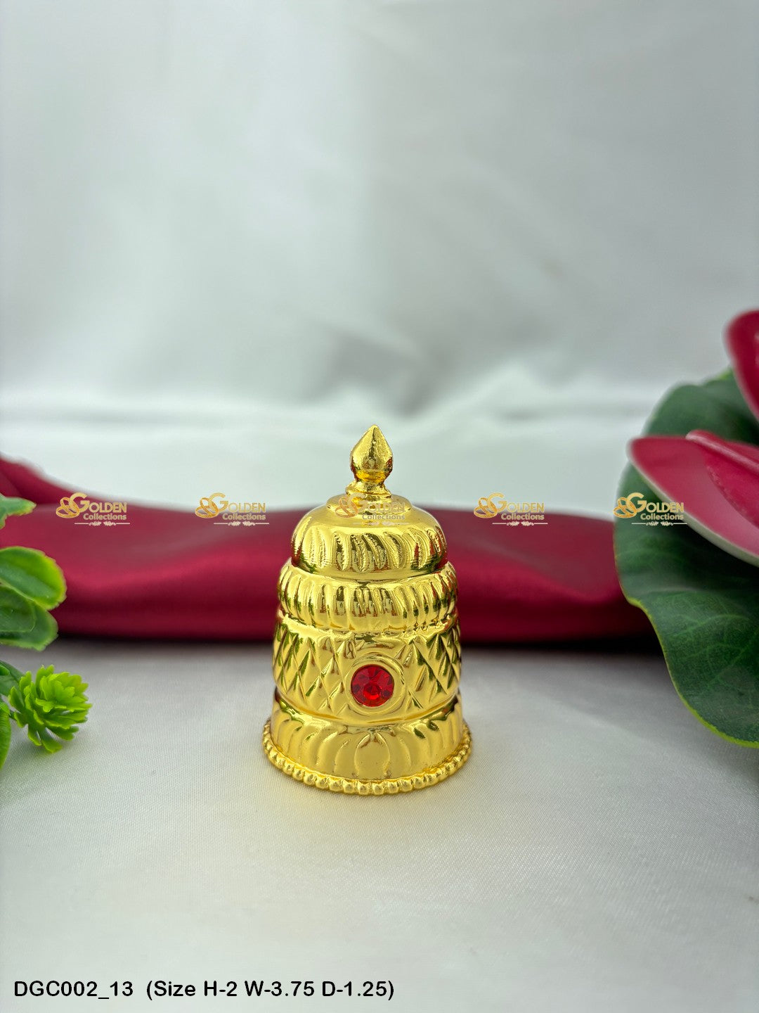 Deity Round Gold Plated Crown DGC002 deity crown image 13