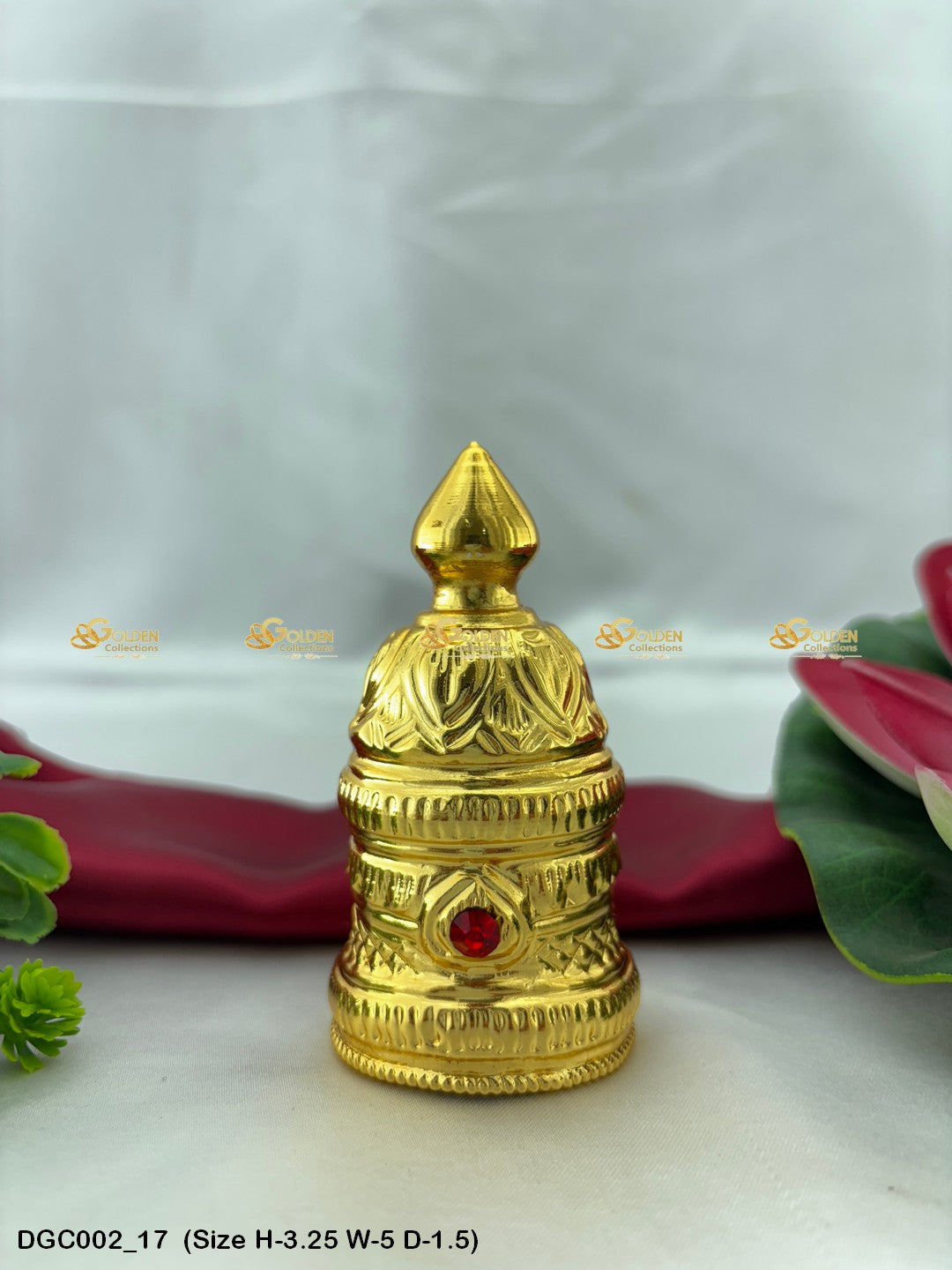 Deity Round Gold Plated Crown DGC002 deity crown image 17