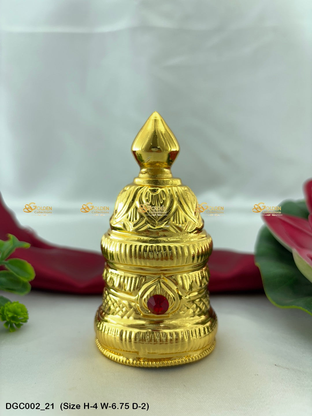 Deity Round Gold Plated Crown DGC002 deity crown image 21