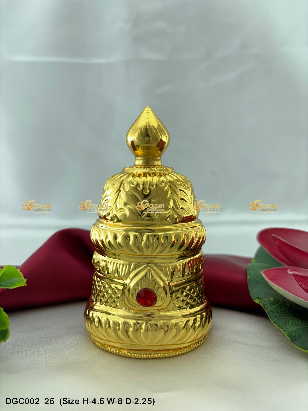 Deity Round Gold Plated Crown DGC002 deity crown image 25