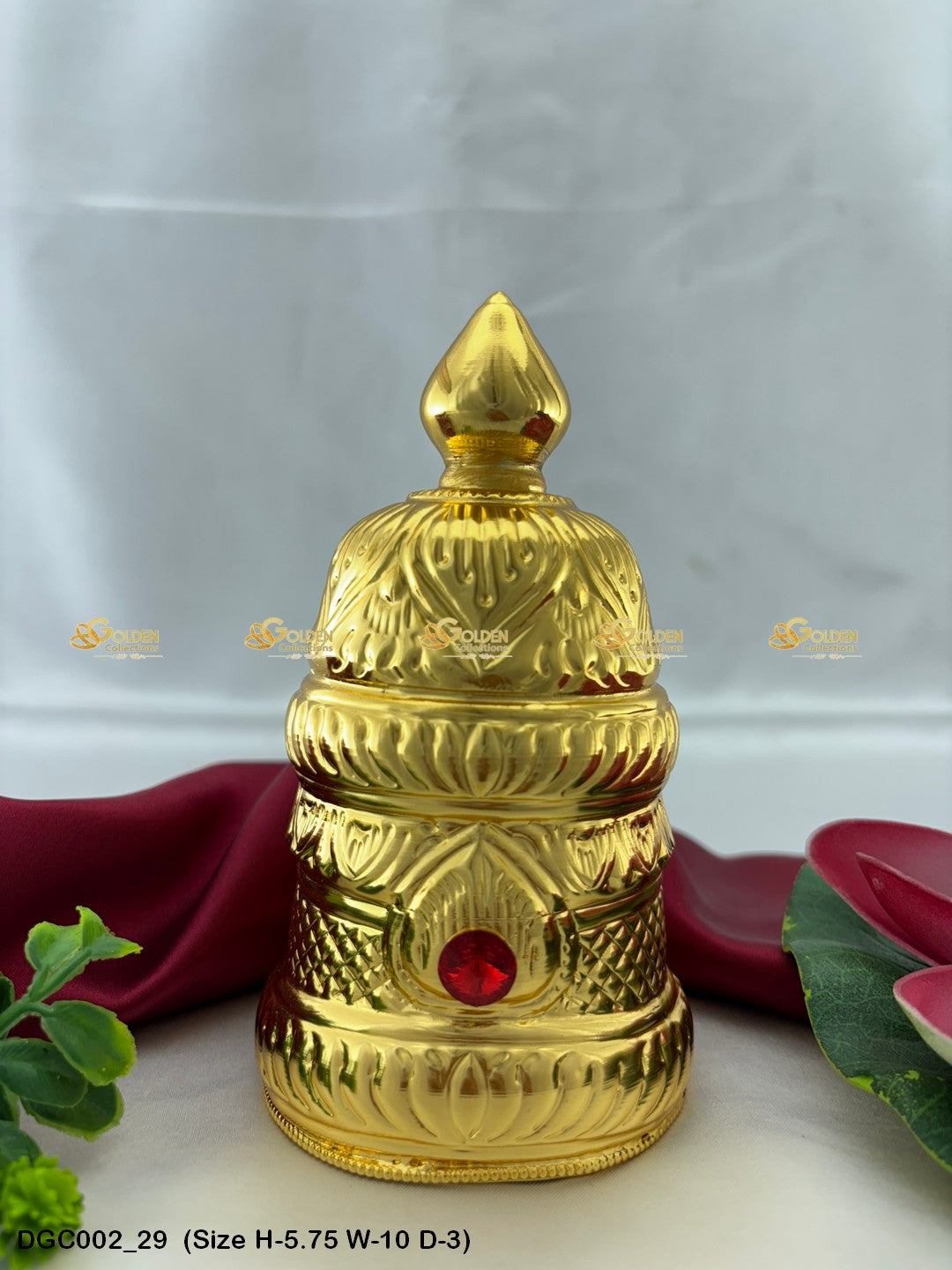 Deity Round Gold Plated Crown DGC002 deity crown image 29