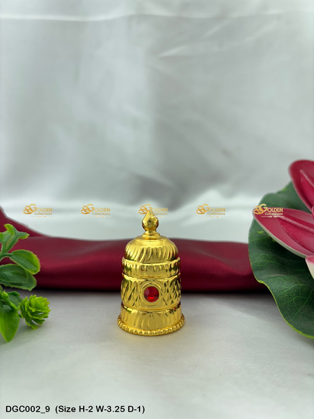 Deity Round Gold Plated Crown DGC002 deity crown image 9