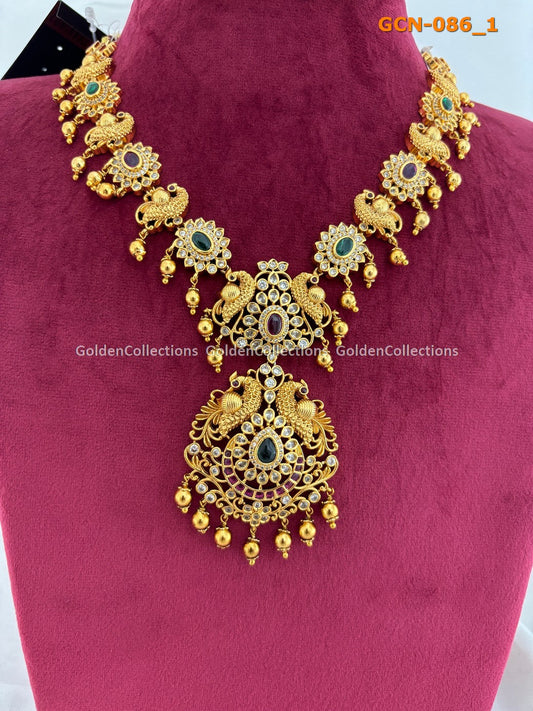 Gold Plated Plated Necklace Set : Big Fashion Necklace GoldenCollections 2