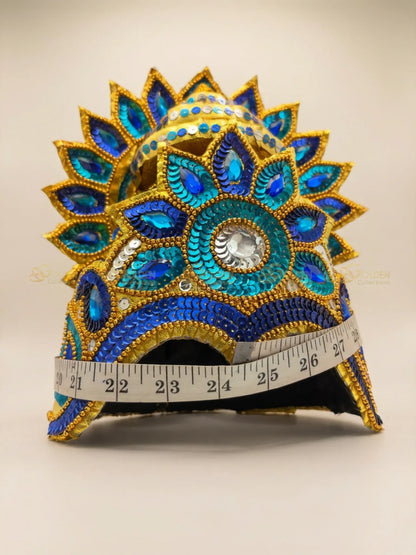 Peacock Bharatanatyam Drama Crown BDC7 drama dance crown image 4