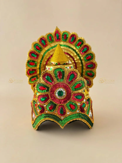 Bharatanatyam Peacock Drama Crown BDC-008 for Bharatanatyam and Kuchipudi dance