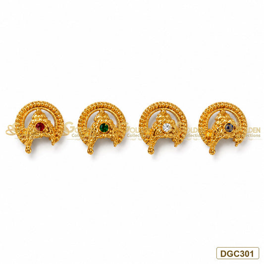 Mini Crescent gold plated crown color variants premium product image DGC301