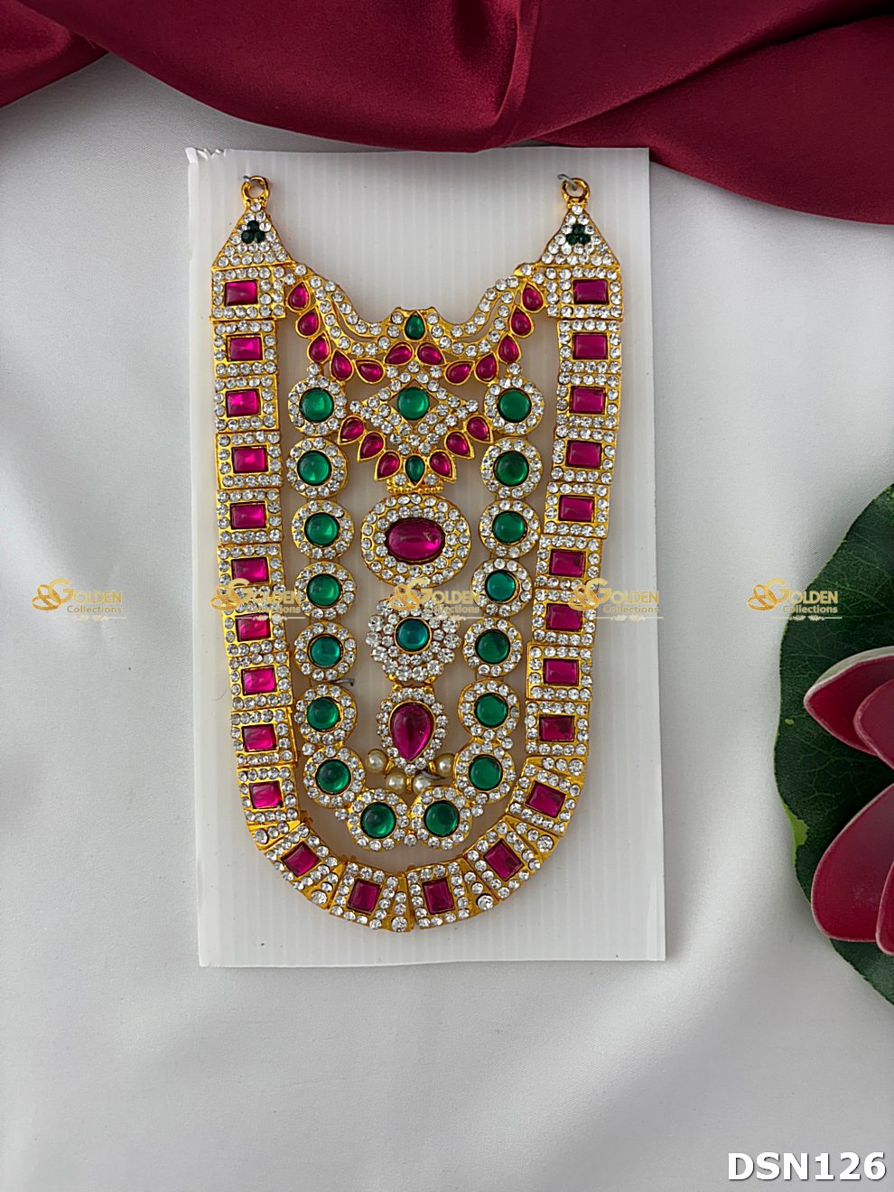 Golden Collections of Deity Stone Necklace - DSN-126