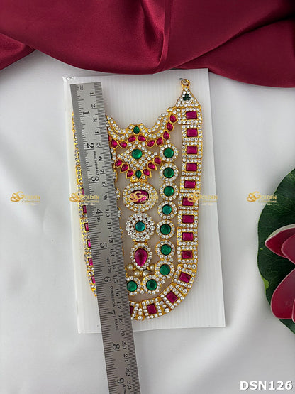 Golden Collections of Deity Stone Necklace -Goldencollections