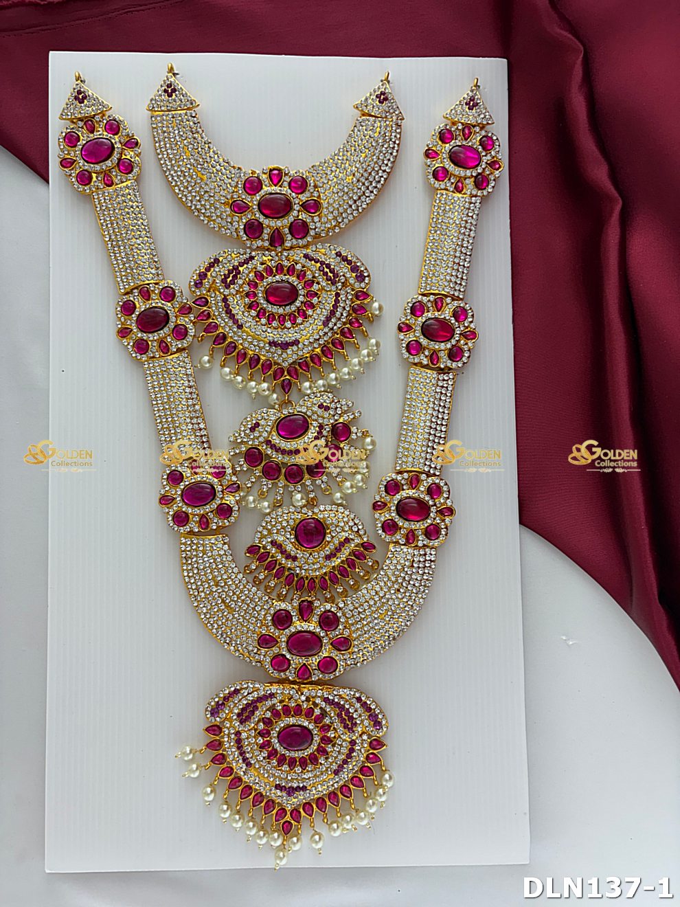 Lakshmi / Amman 2 Step Long Haram DLN137 deity long haram image 4