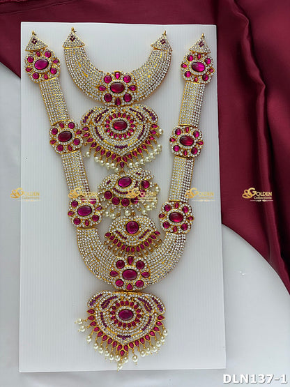 Lakshmi / Amman 2 Step Long Haram DLN137 deity long haram image 4