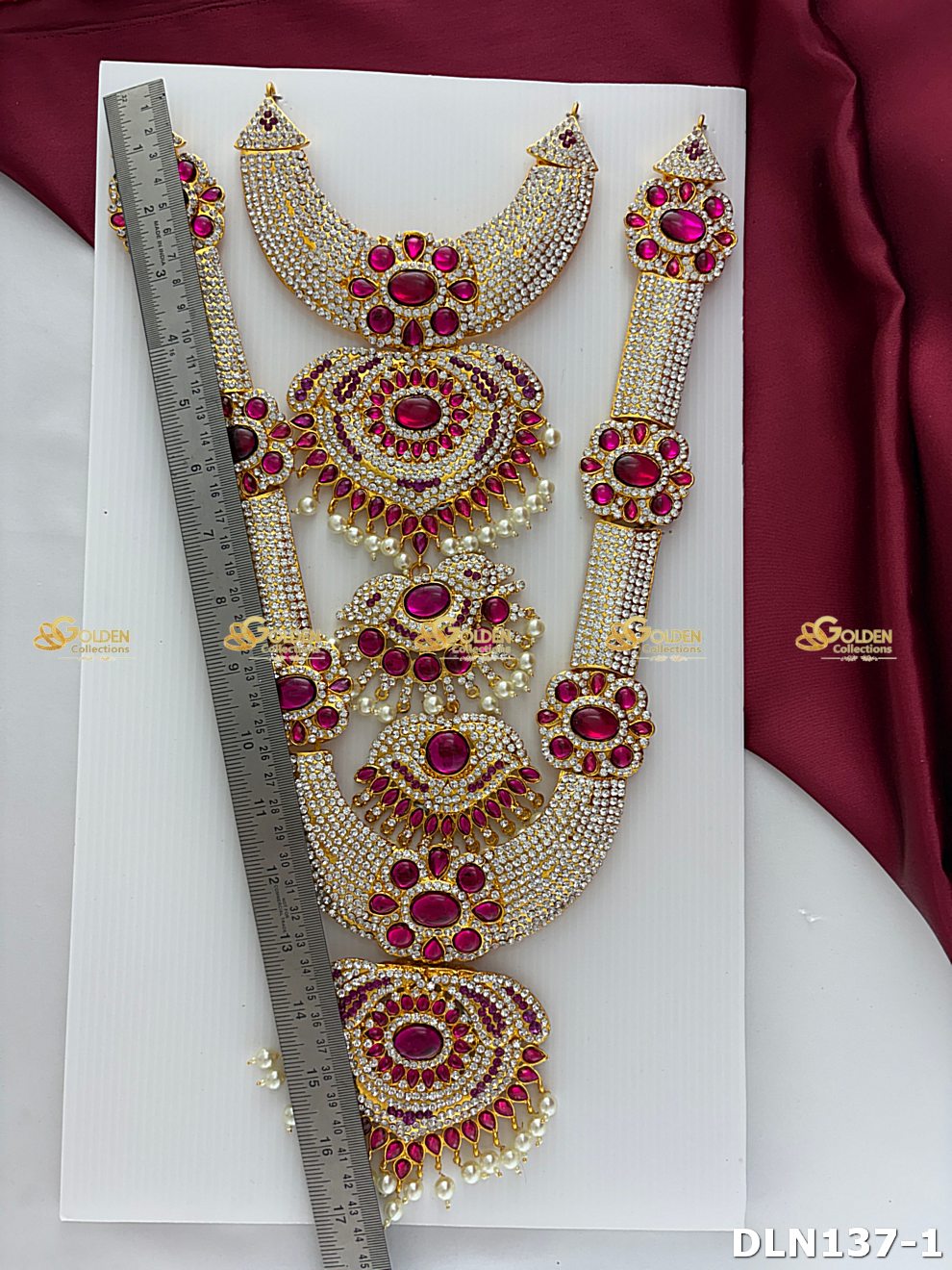 Lakshmi / Amman 2 Step Long Haram DLN137 deity long haram image 5
