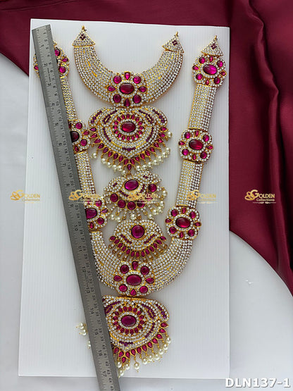 Lakshmi / Amman 2 Step Long Haram DLN137 deity long haram image 5