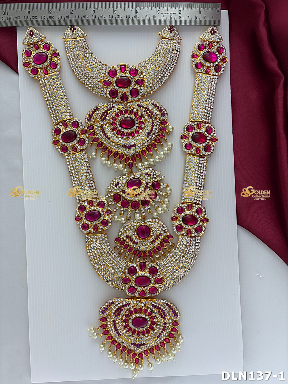 Lakshmi / Amman 2 Step Long Haram DLN137 deity long haram image 6