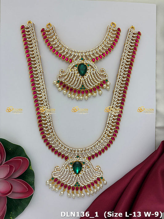 Graceful Goddess Lakshmi Long Necklace Limited Stock Dln 138_1