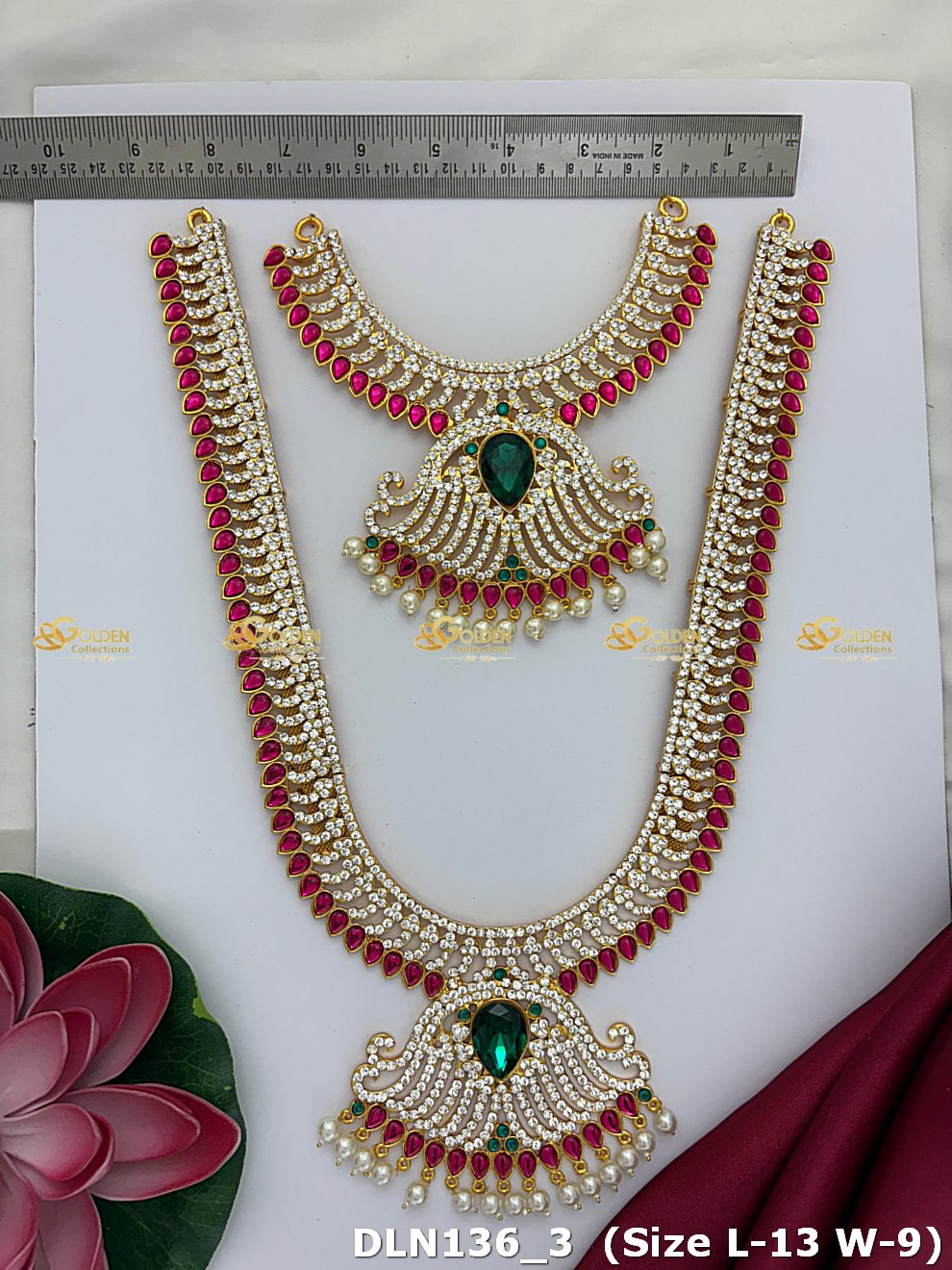Lakshmi / Amman 2 Step Long Haram DLN138 deity long haram image 3