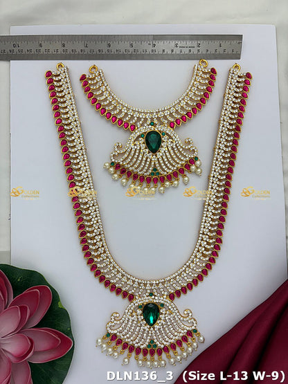 Lakshmi / Amman 2 Step Long Haram DLN138 deity long haram image 3