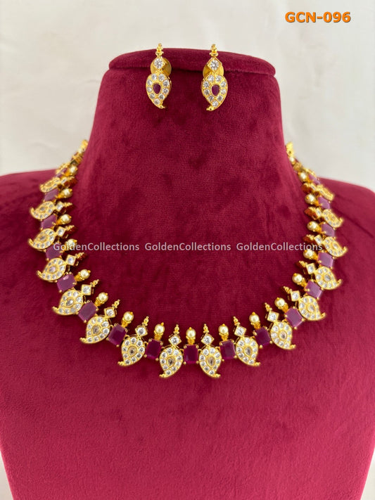 Heavy Necklace Set : Fashion Jewellery Necklace Sets Online GoldenCollections 