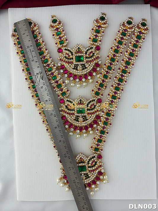 Hindu Deity Long Necklace for Women - GoldenCollections DLN-003