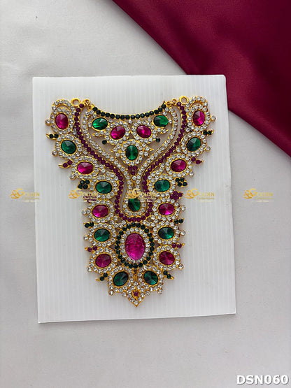 Amman / Ammavaru 1 Step Stone Short Necklace DSN060 deity short necklace image 1