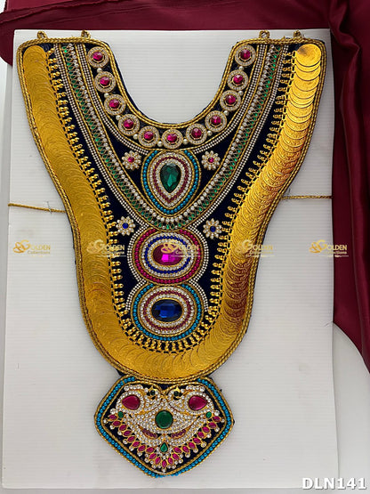 Deity Chest Long Haram Set DLN141 for Venkateshwara and goddess idol chest alankaram image 3
