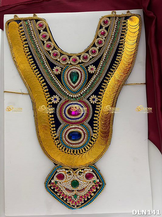 Deity Chest Long Haram Set DLN141 for Venkateshwara and goddess idol chest alankaram image 1