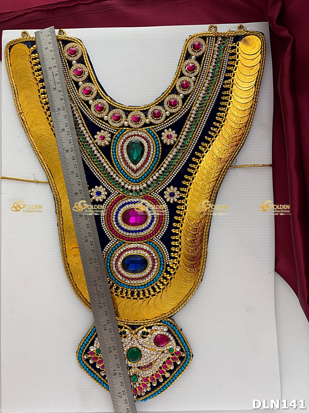 Deity Chest Long Haram Set DLN141 for Venkateshwara and goddess idol chest alankaram image 2