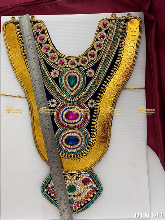 Deity Chest Long Haram Set DLN141 for Venkateshwara and goddess idol chest alankaram image 2