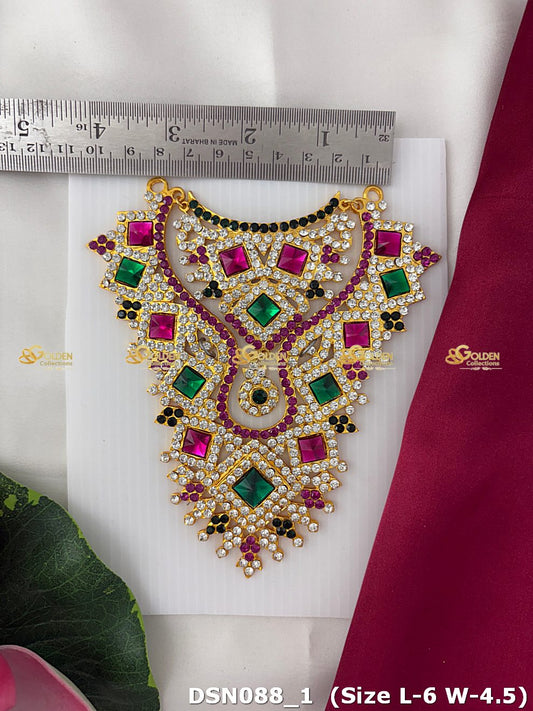 hindu god jewellery ensemble stone necklace dsn 088_2