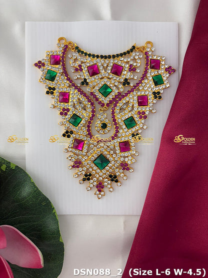 hindu god jewellery ensemble stone necklace dsn 088_1