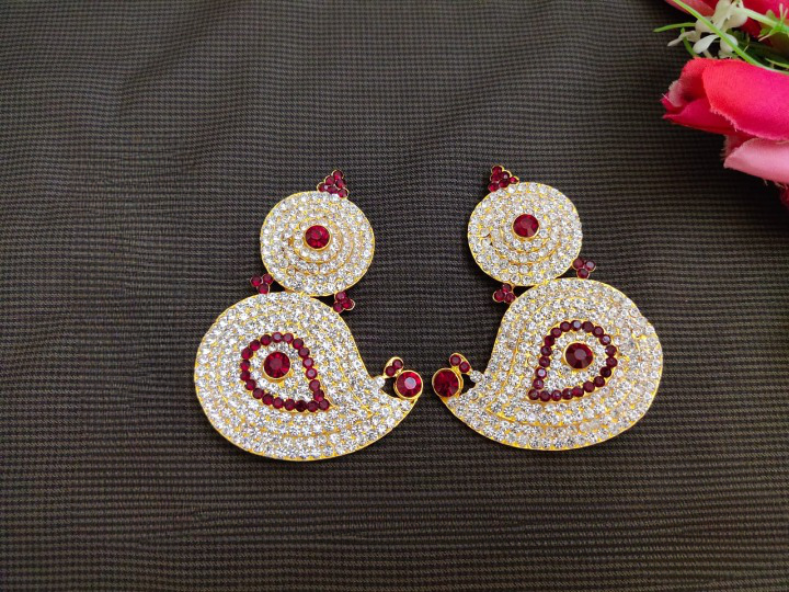 Hindu Goddess Amman Idol Earrings