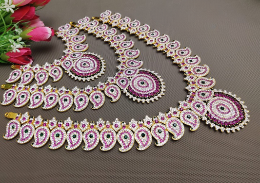  Hindu Goddess Amman Idol with Long Haram Necklace