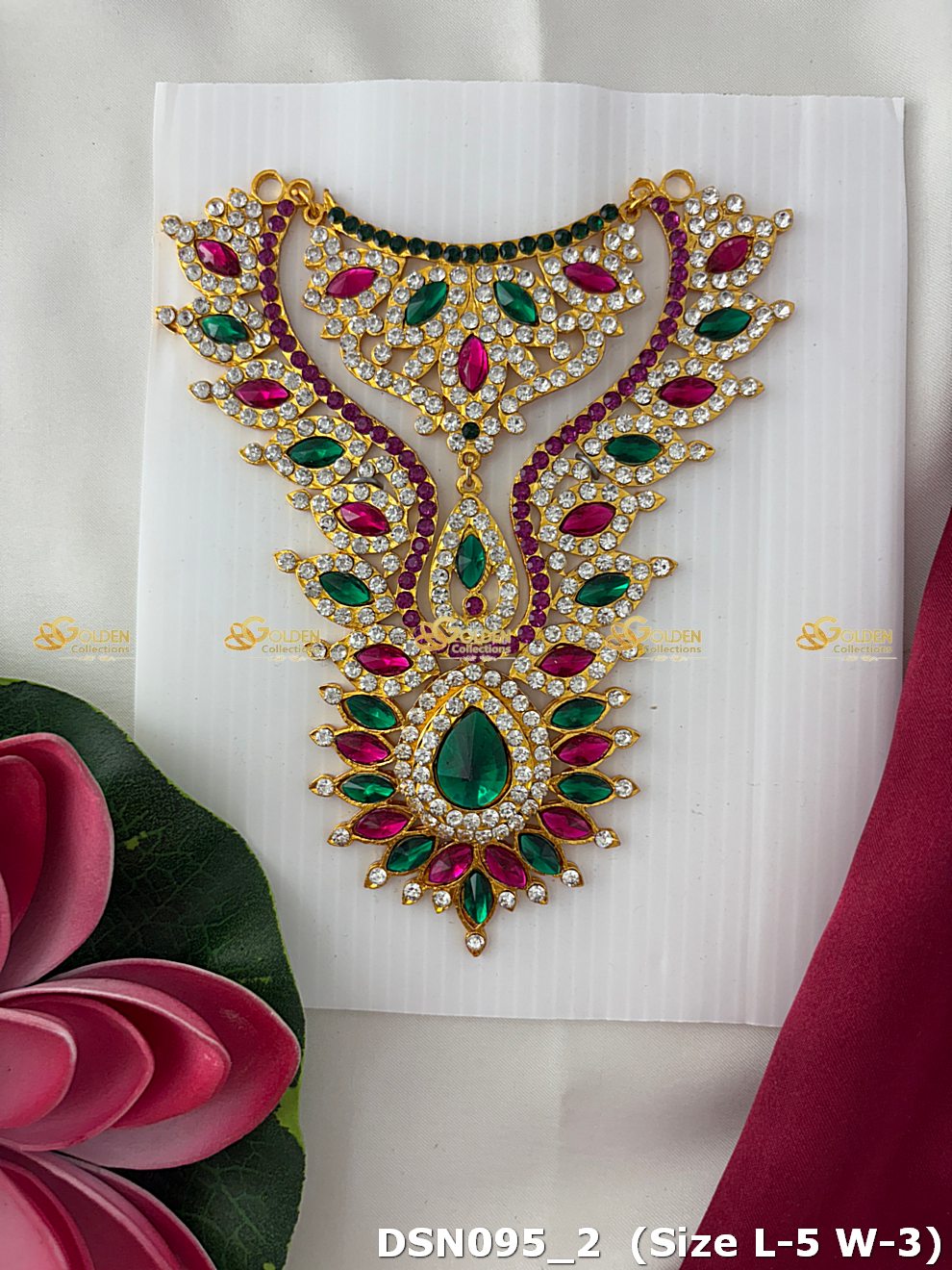 indian deity stone necklace limited edition dsn 095_1