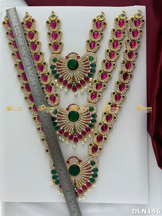 Lakshmi / Amman 3 Step Long Haram DLN146 deity long haram image 2