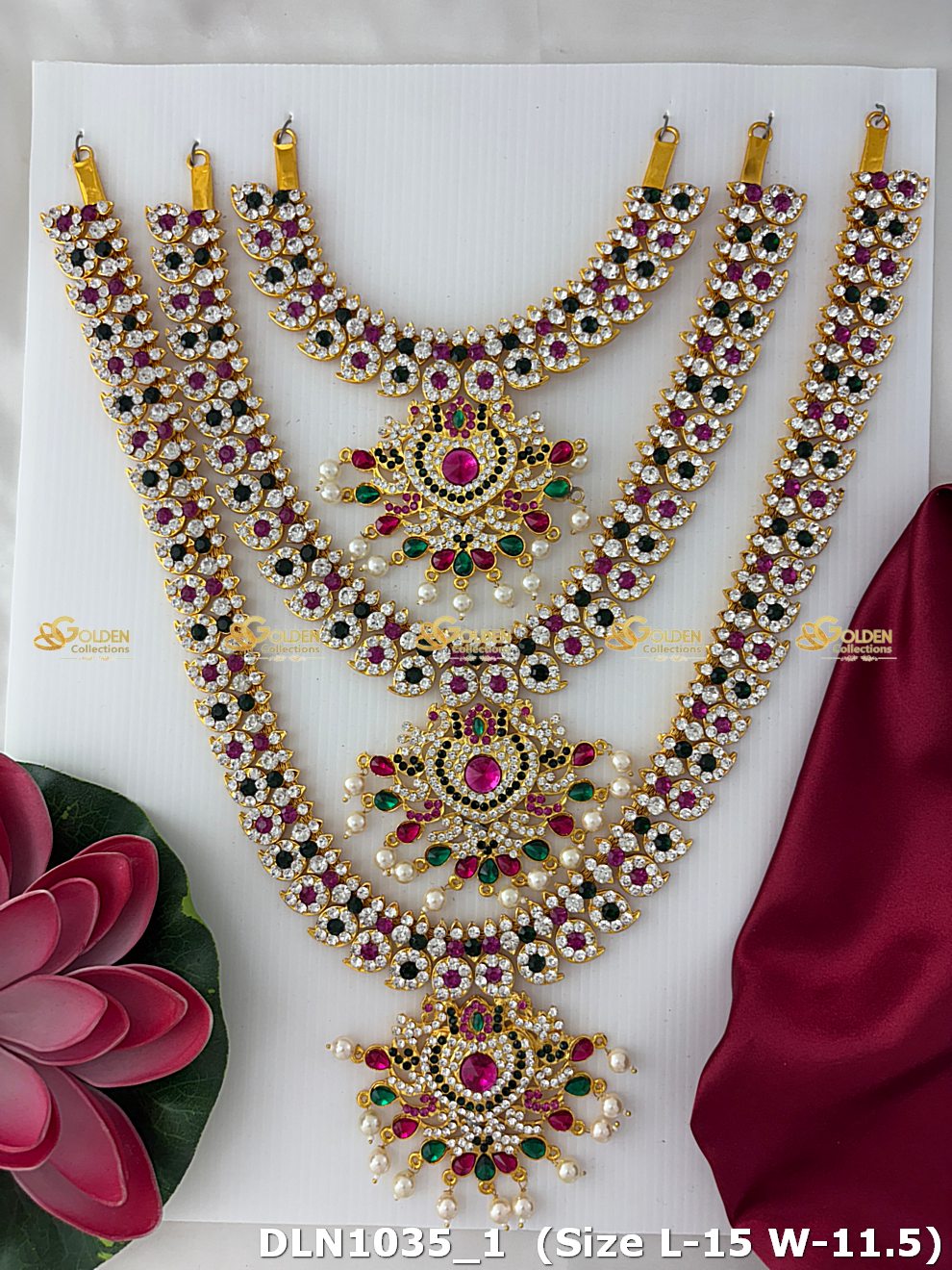 Indian God Jewellery Set Divine Majesty Goldencollections_1