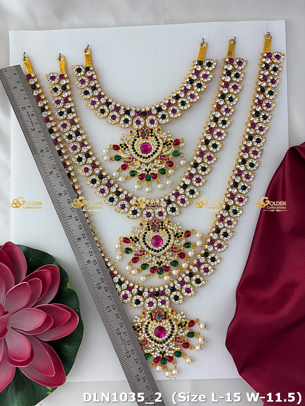Indian God Jewellery Set Divine Majesty Goldencollections_2