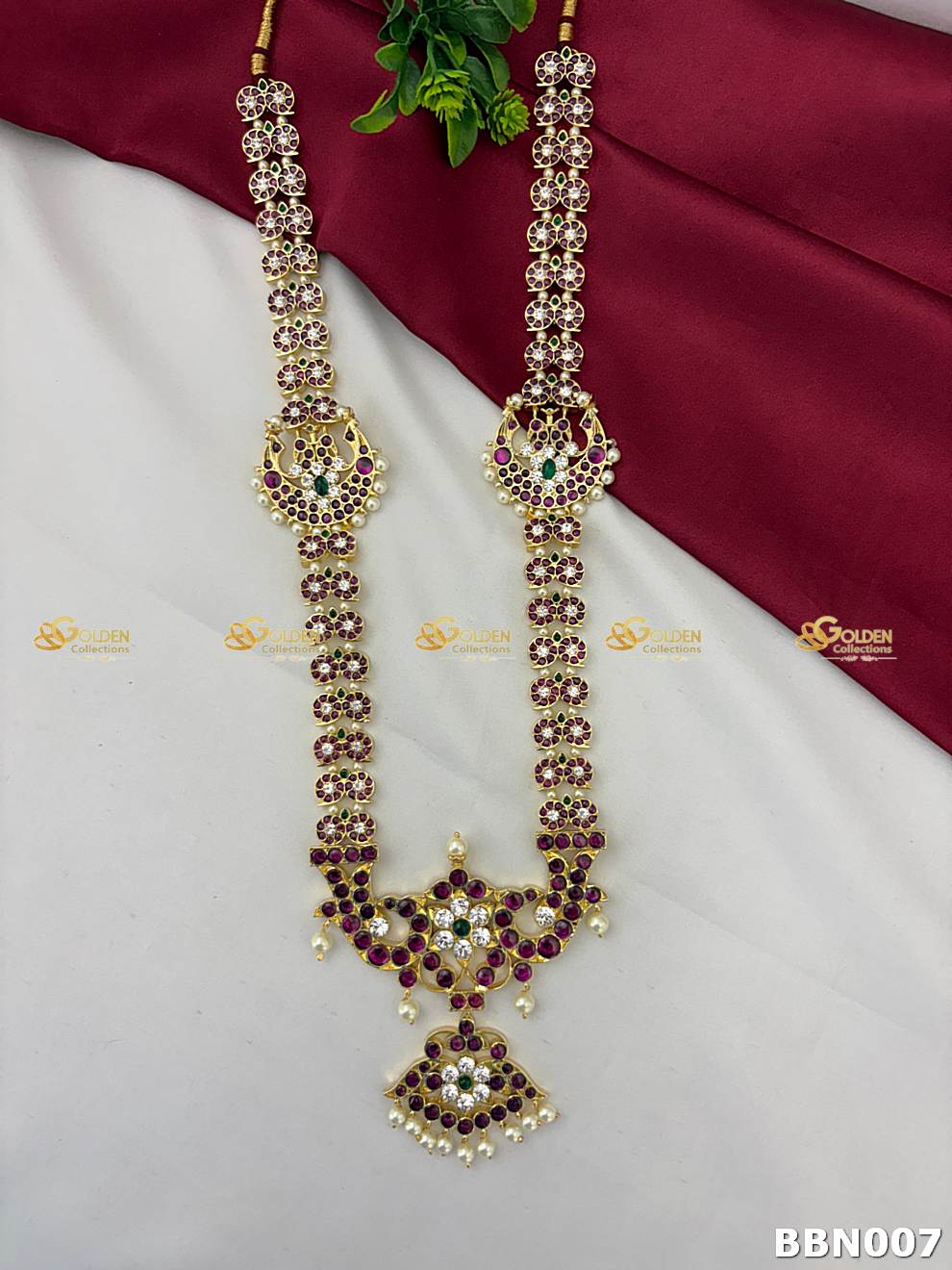 Kemp Bharatanatyam Long Necklace | Temple Jewellery for Dance & Weddings