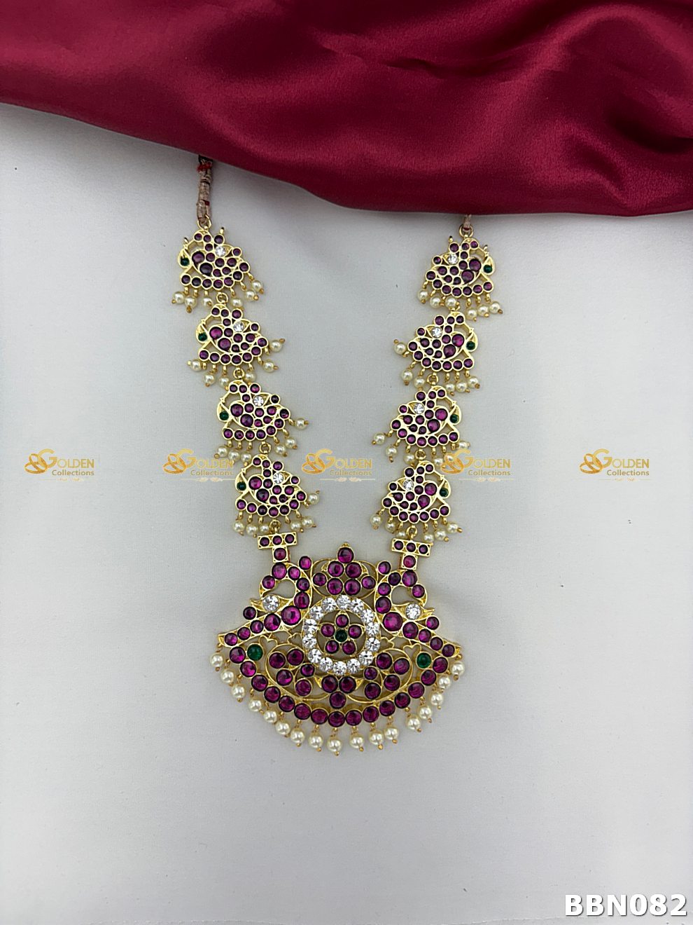Kemp Bharatanatyam Short Necklace | Temple Dance Jewellery