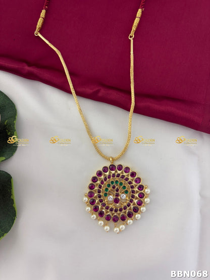 Kemp Short Necklace | Bharatanatyam Temple Jewellery Online