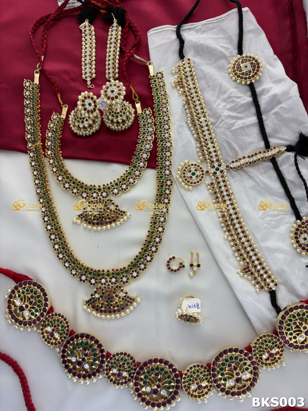 Classical Dance Temple Jewellery Set for Bharatanatyam & Kuchipudi