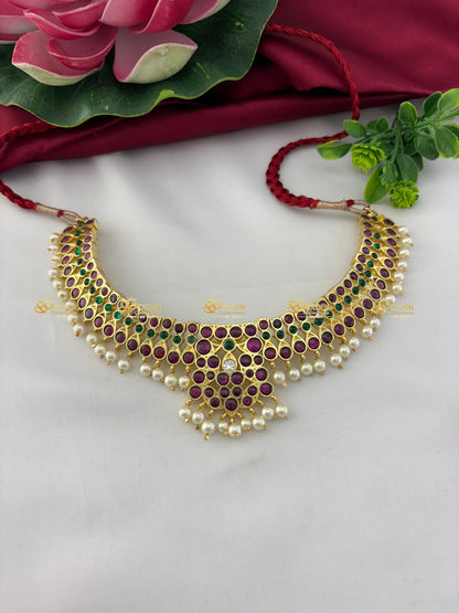 Bharatanatyam and Kuchipudi dance Kemp short necklace gold plated