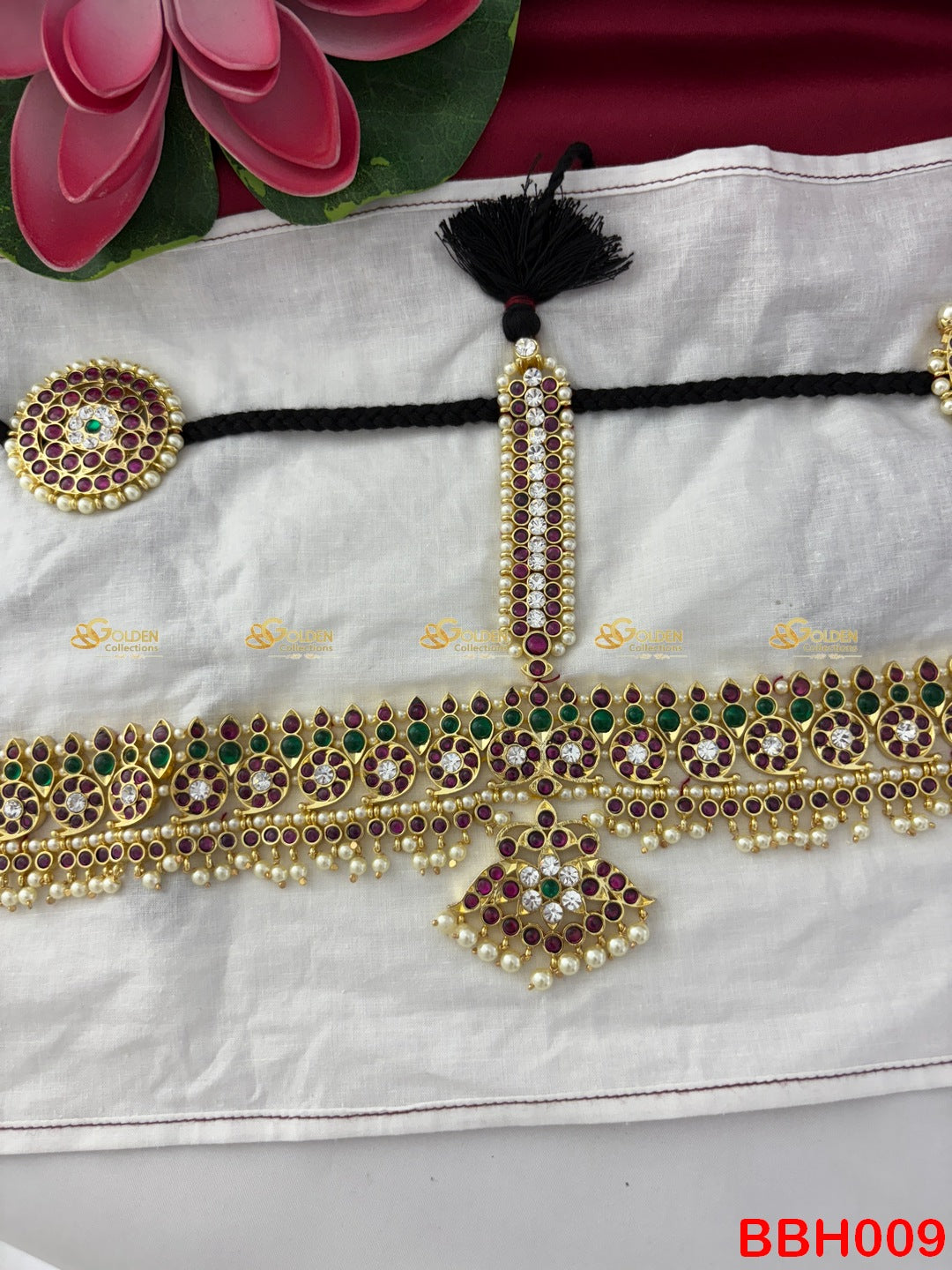 Kemp Headset for Bharatanatyam Arangetram Classical Temple Dance Jewellery