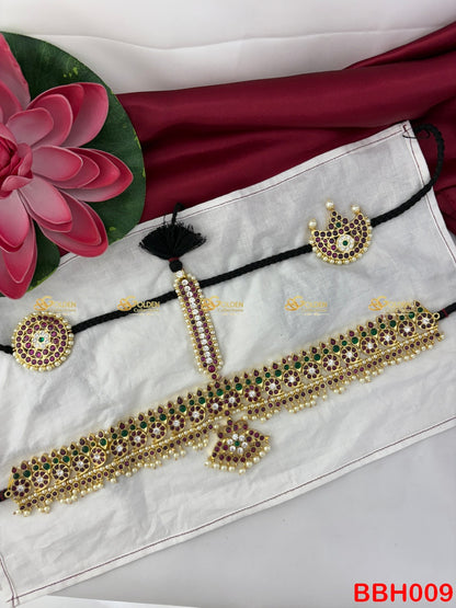 Kemp Headset for Bharatanatyam Arangetram | Classical Temple Dance Jewellery