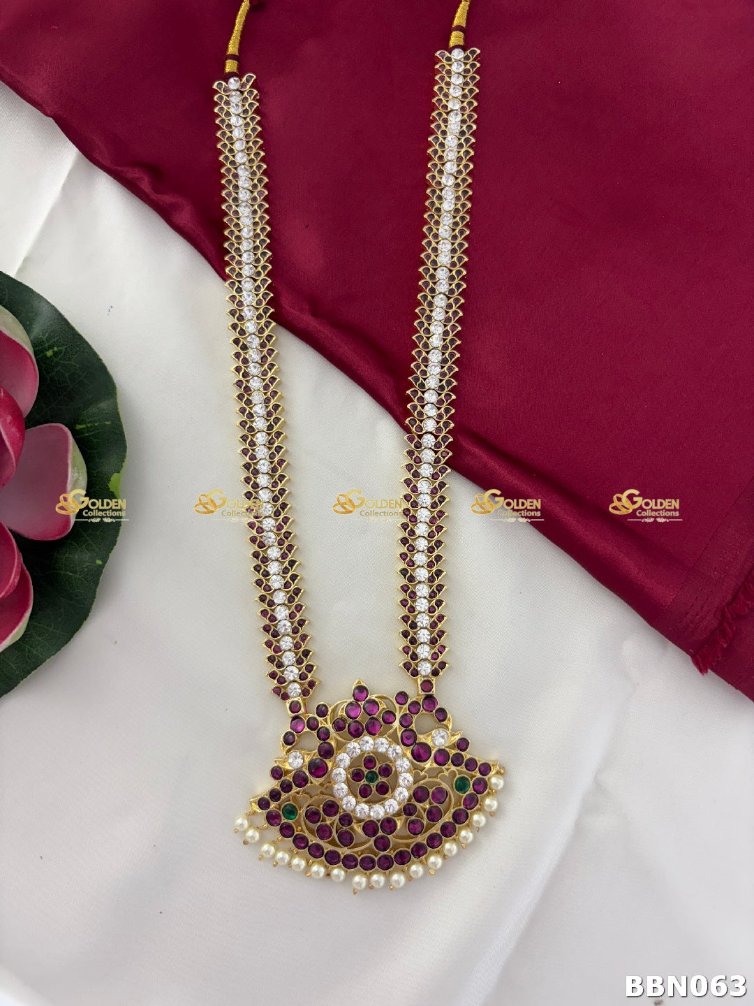 Kemp Long Haram – antique temple jewellery set with Kemp stones.