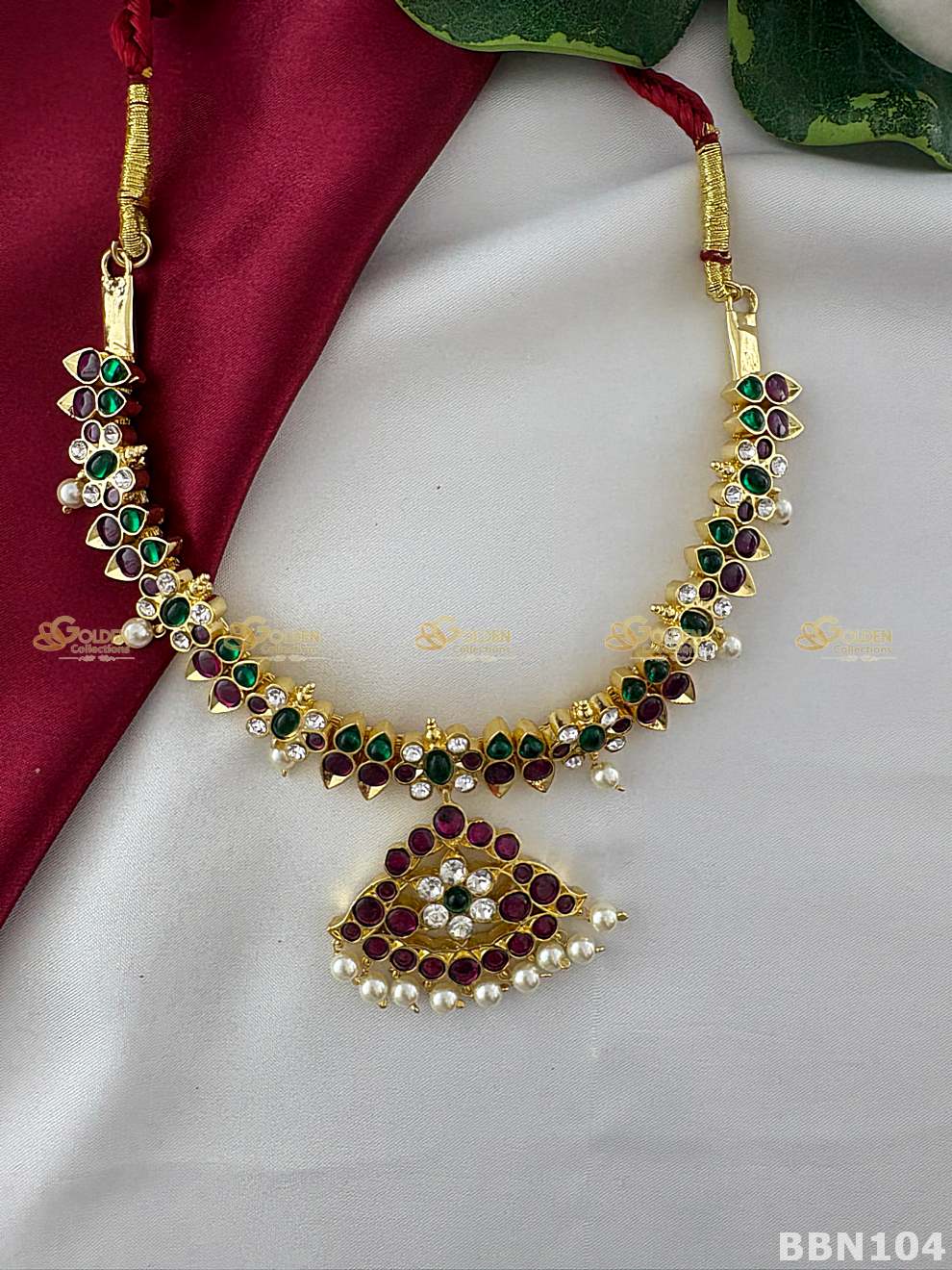 Kemp Short Necklace for Bharatanatyam | Temple Jewellery Choker