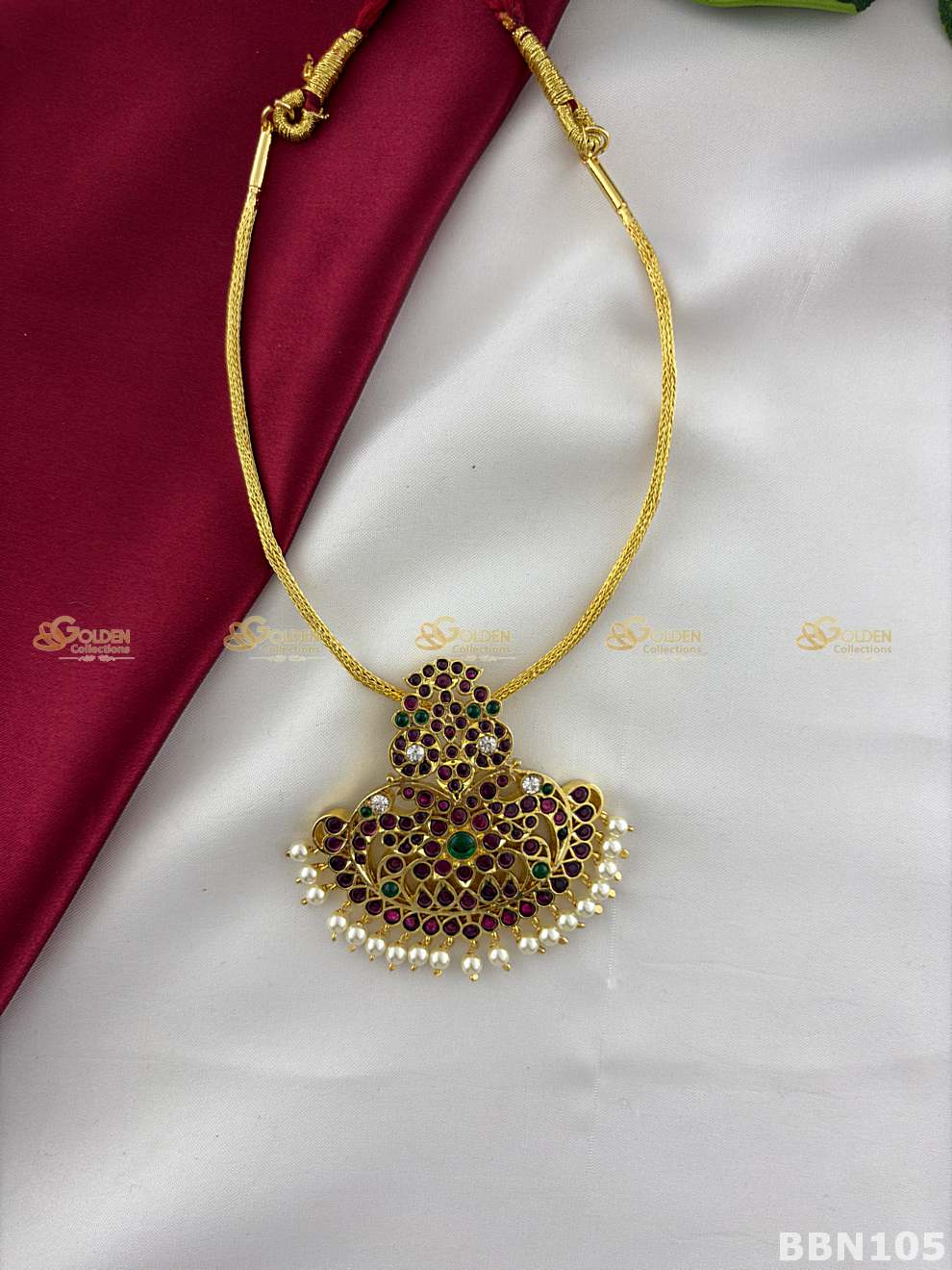 kemp-short-necklace-bharatanatyam-temple-jewellery-BBN105