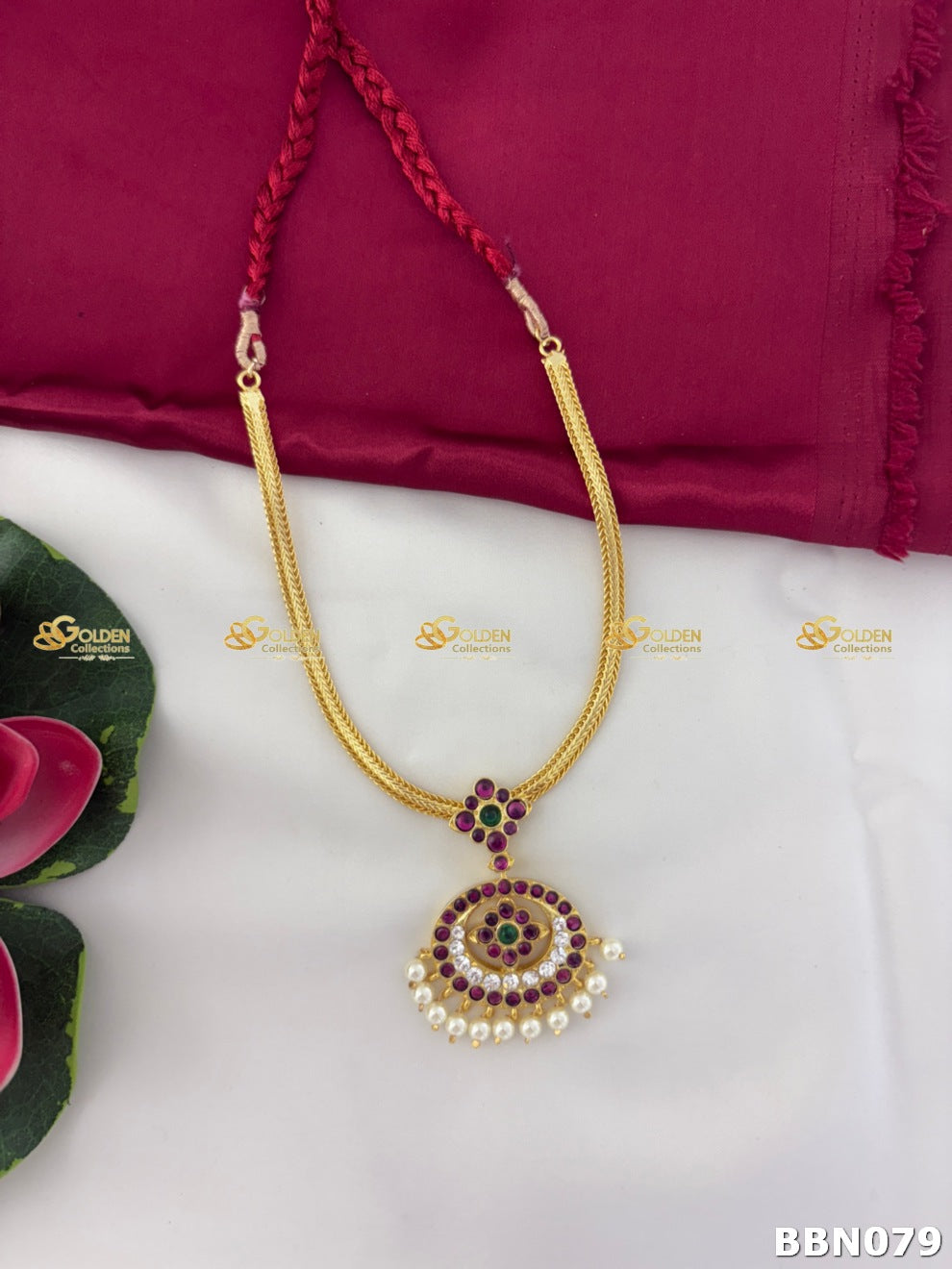 Kemp Short Necklace with Pendant | Temple Jewellery