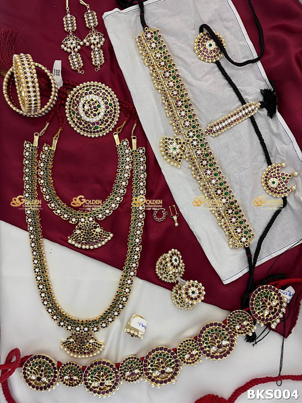 Kempu Nathu and Bulaki Nose Jewellery for Bharatanatyam and Kuchipudi