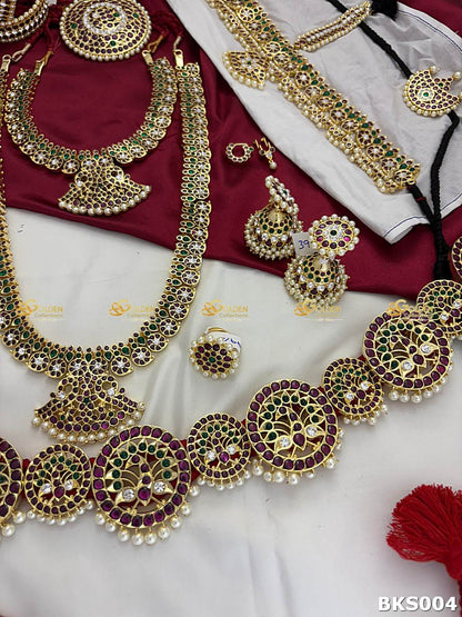 Kempu Rakodi Hair Ornament for Classical Dance Performances