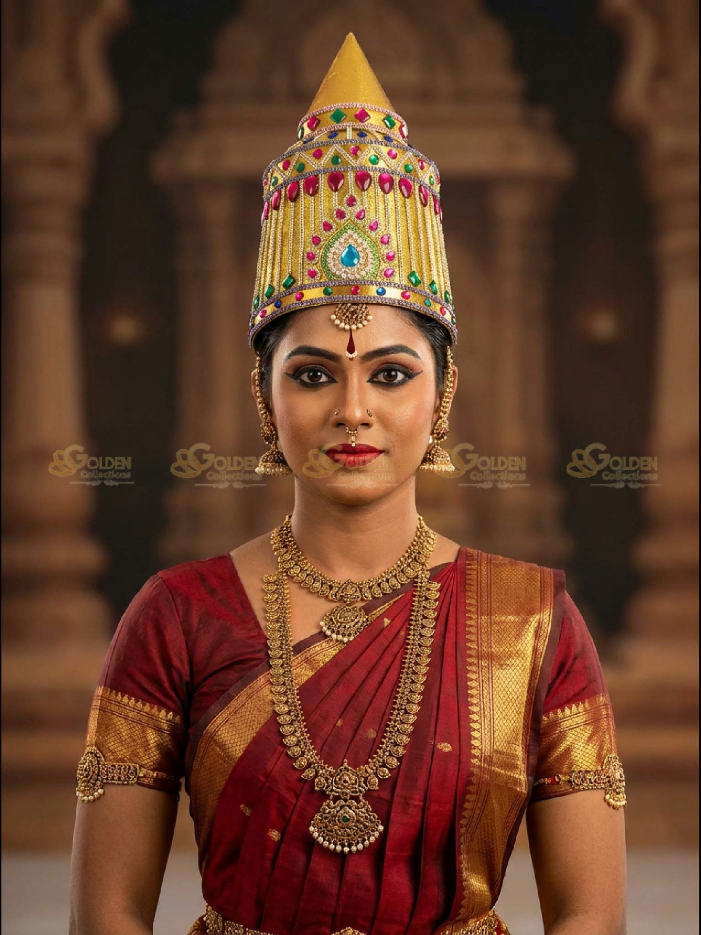 Bharatanatyam Drama Crown BDC26 drama dance crown image 2